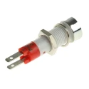 Signal Construct Red LED Panel Mount Indicator 8 mm Tab Termination IP67 12-14V SKCD08012