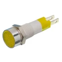 Signal Construct Yellow LED Panel Mount Indicator 8 mm Tab Termination IP67 12-14V SKCD08112