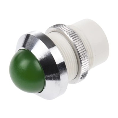 Signal Construct LED Green Panel Mount Indicator with Screw Termination 22 mm Mount Hole Size SMQD22738