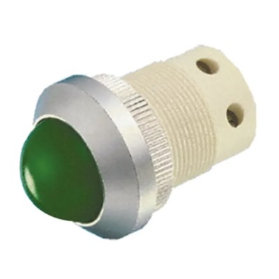 Signal Construct LED Green Panel Mount Indicator 22 mm Mount Hole Size 24-28 V Screw Termination SMSD22734