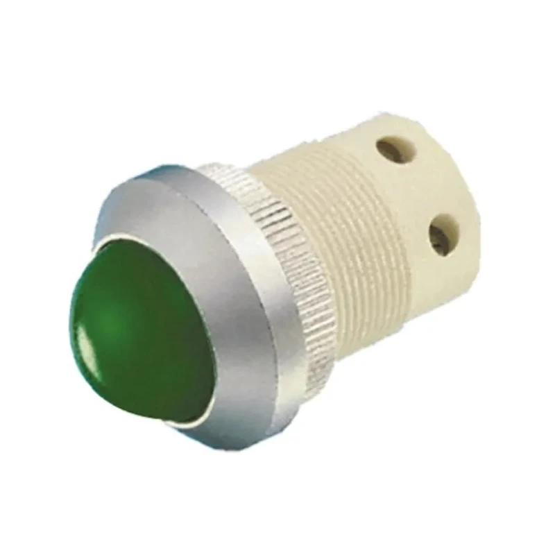 Signal Construct LED Green Panel Mount Indicator 22 mm Mount Hole Size 24-28 V Screw Termination SMSD22734