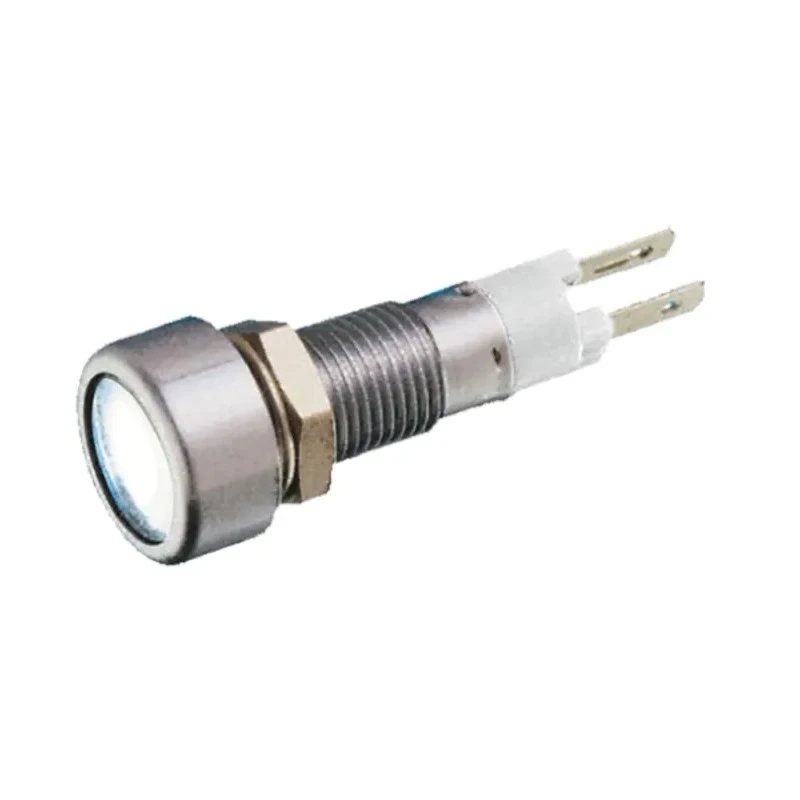 Signal Construct Panel Mount LED Green, Red Indicator, Tab Termination, IP67, 8 mm Mount Hole, 24-28V SMLU08612