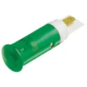Signal Construct LED Green Panel Mount Indicator 10 mm Tab Termination IP67 SKGU10727