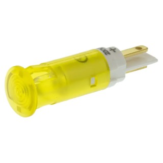 Signal Construct Yellow Panel Mount Indicator 230V 2.5mA Flush Bezel SKGU10128