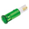 Signal Construct Green Panel Mount Indicator 24V 28V 10mA Flush Mount SKGH10724A