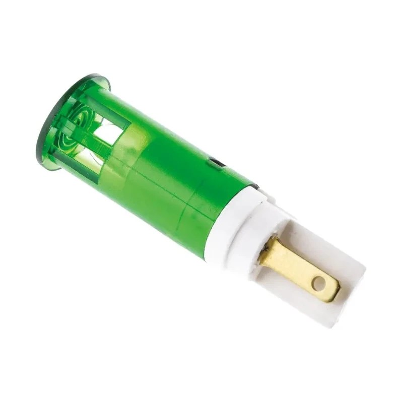 Signal Construct Green Panel Mount Indicator 24V 28V 10mA Flush Mount SKGH10724A