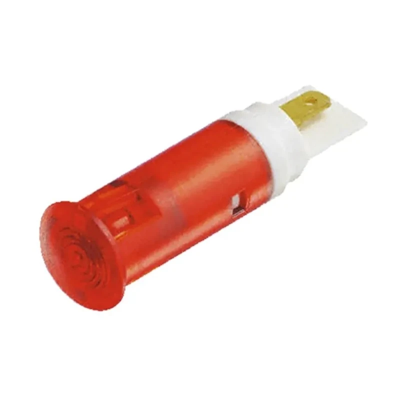 Signal Construct Red Panel Mount LED Indicator, 230V, 10mA, Flush Bezel, 38mm Length SKGU10028