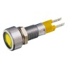 Signal Construct LED Yellow Panel Mount Indicator 8 mm Tab Termination IP67 12-14V SMLD08112