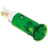 Signal Construct Green LED Panel Mount Indicator, 10 mm Mount Hole, Tab Termination, IP67, SKGU10728