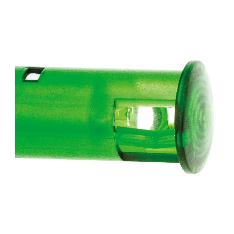 Signal Construct Green LED Panel Mount Indicator, 10 mm Mount Hole, Tab Termination, IP67, SKGU10728