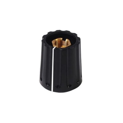 Elma Potentiometer Knob Black Polyamide 10 mm Outside Diameter, 4 mm Shaft Diameter 021-2320