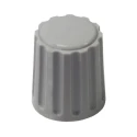 Elma Potentiometer Knob 21 mm Outside Diameter, 6 mm Shaft Diameter, Polyamide Material, Grey 020-4510