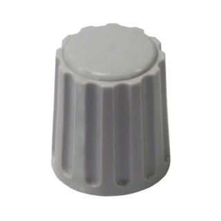 Elma Potentiometer Knob 21 mm Outside Diameter, 6 mm Shaft Diameter, Polyamide Material, Grey 020-4510
