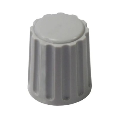 Elma Potentiometer Knob 21 mm Outside Diameter, 6 mm Shaft Diameter, Polyamide Material, Grey 020-4510