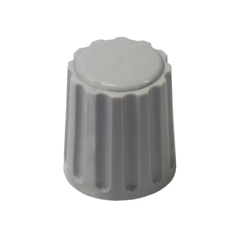 Elma Potentiometer Knob 21 mm Outside Diameter, 6 mm Shaft Diameter, Polyamide Material, Grey 020-4510