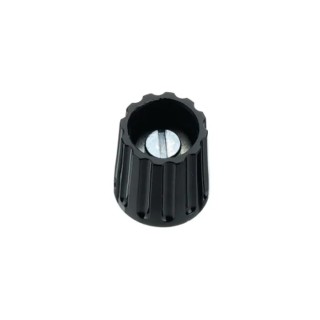 Elma Potentiometer Knob 14.5 mm Outside Diameter, 6 mm Shaft Diameter, Polyamide Black 021-3425