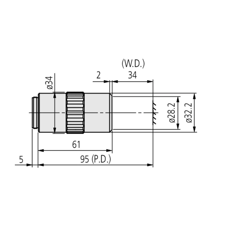 Mitutoyo Long Working Distance Lens for Microscope 378-803-3