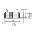 Mitutoyo Long Working Distance Lens for Microscope Model , Infinity Corrected, Bright Field, Plan Apochromat 378-804-3