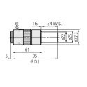 Mitutoyo Long Working Distance Lens for Microscope 378-802-6