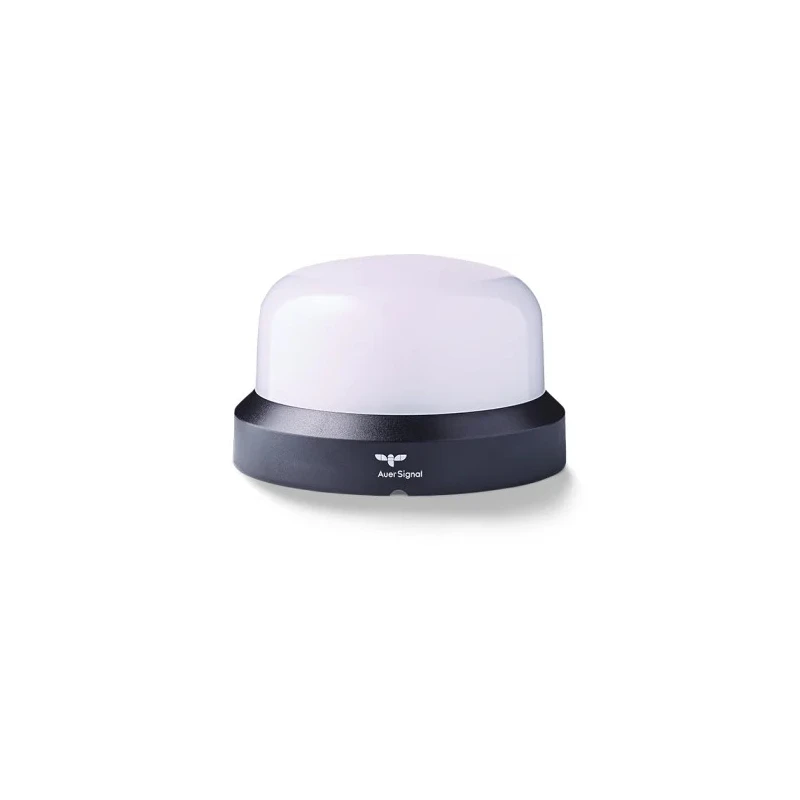 AUER Signal RCDM Series Yellow LED Beacon 240V AC Strobe Flashing Steady Light Effect IP66 Polycarbonate Housing 850567313