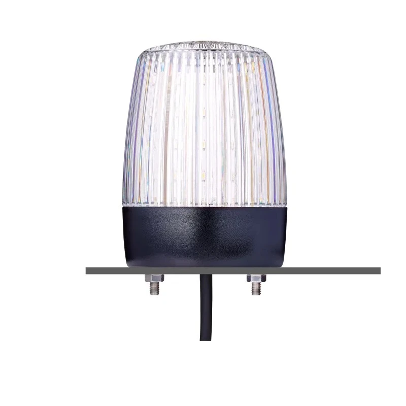AUER Signal PCH Series Clear LED Beacon 24V AC/DC Flashing, Steady, Vertical and Horizontal Mount, Tube LED Bulb 860504405
