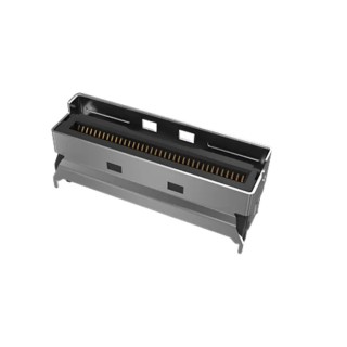 Amphenol Communications Solutions Mini Cool Edge IO Series Vertical Edge Connector Panel 74-Contacts 0.6 mm Pitch G42V12312HR