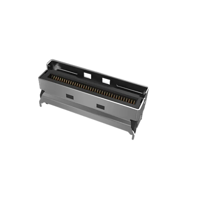 Amphenol Communications Solutions Mini Cool Edge IO Series Vertical Edge Connector Panel 74-Contacts 0.6 mm Pitch G42V12312HR