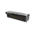 Amphenol Communications Solutions Mini Cool Edge IO Series Right Angle Edge Connector, Panel Mount, 74-Contacts G97R22312HR