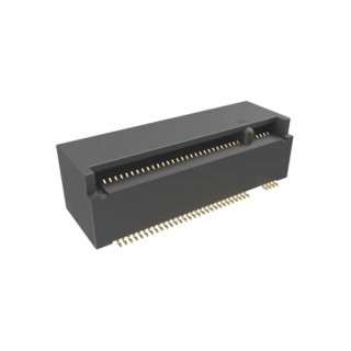 Amphenol Communications Solutions M.2 Gen 5 Series Right Angle Edge Connector Female, Board Mount, 67-Contacts MDT670M01501