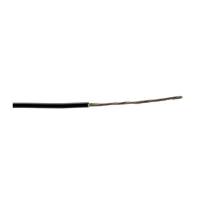 TE Connectivity 100 g Series Black Harsh Environment Wire Polymer Insulation 100 m 100G0111-0.75-0