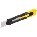 Stanley Safety Knife with Snap-off Blade Retractable 7 Blade Segments Light Duty 18mm Blade Width 165mm Length 0-10-151