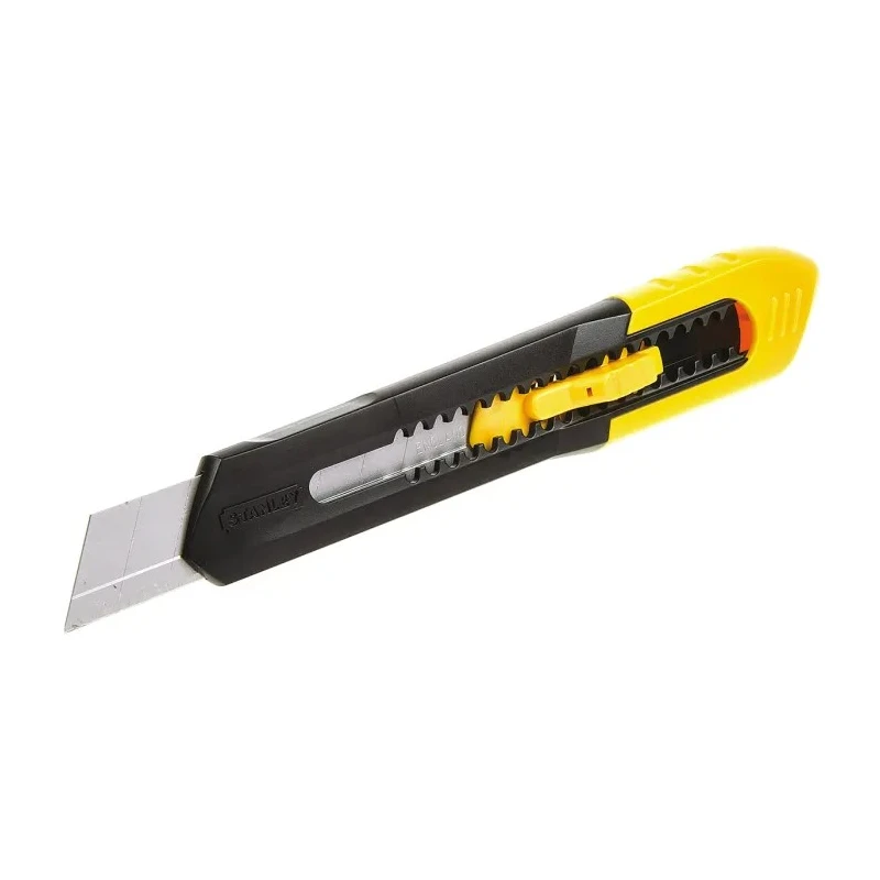 Stanley Safety Knife with Snap-off Blade Retractable 7 Blade Segments Light Duty 18mm Blade Width 165mm Length 0-10-151