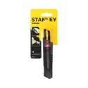 Stanley Safety Knife with Snap-off Blade Retractable 7 Blade Segments Light Duty 18mm Blade Width 165mm Length 0-10-151