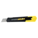 Stanley Safety Knife with Snap-off Blade Retractable 7 Blade Segments Light Duty 18mm Blade Width 165mm Length 0-10-151