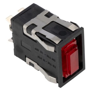 Honeywell Technologies AML32 Series Illuminated Push Button Switch, Front Panel Mount, Red, DPST, IP67 AML32