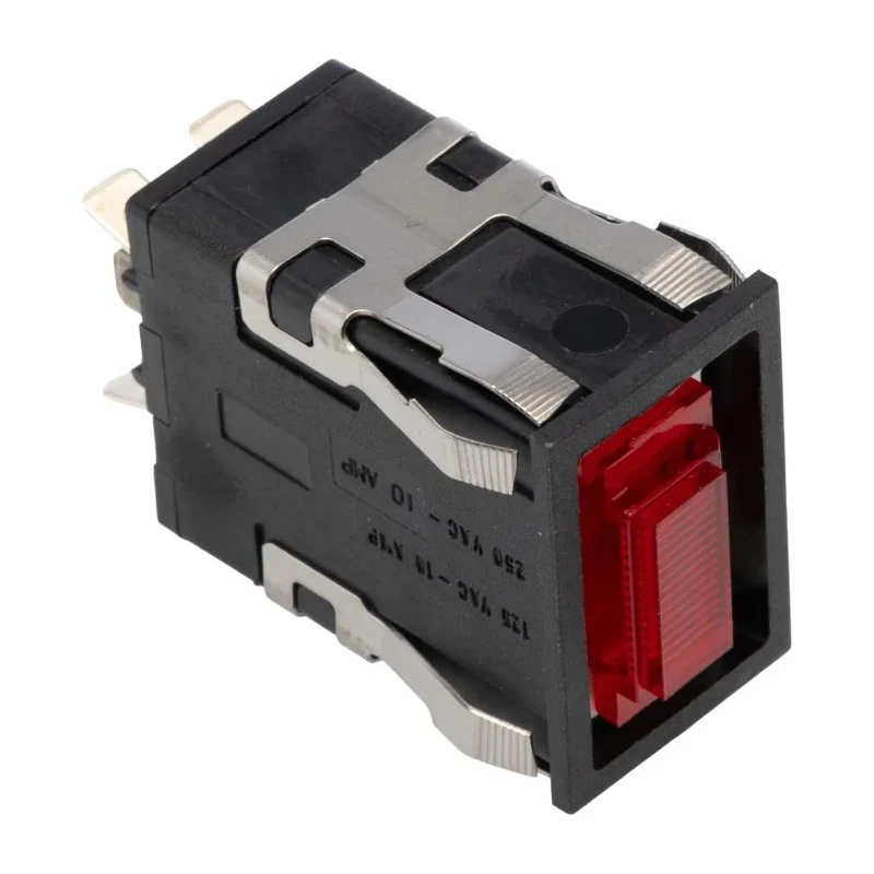 Honeywell Technologies AML32 Series Illuminated Push Button Switch, Front Panel Mount, Red, DPST, IP67 AML32
