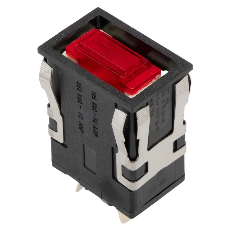 Honeywell Technologies AML32 Series Illuminated Push Button Switch, Front Panel Mount, Red, DPST, IP67 AML32