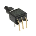 APEM TP Series Momentary Push Button Switch, Black Actuator, PCB Mount, SPST, 400mA, 20V TP32W0080