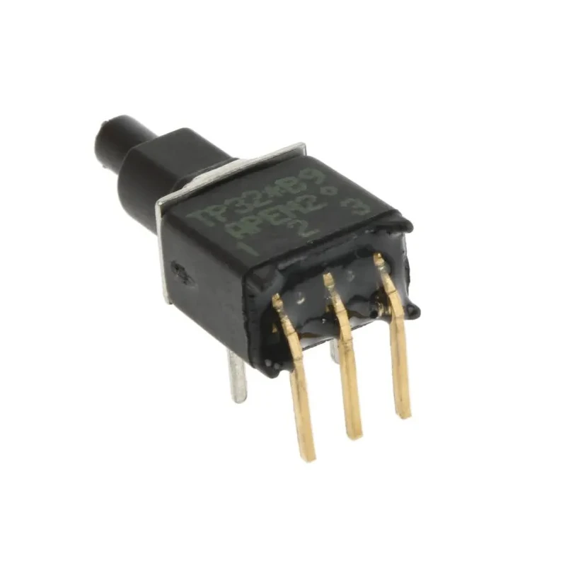APEM TP Series Momentary Push Button Switch, Black Actuator, PCB Mount, SPST, 400mA, 20V TP32W0080