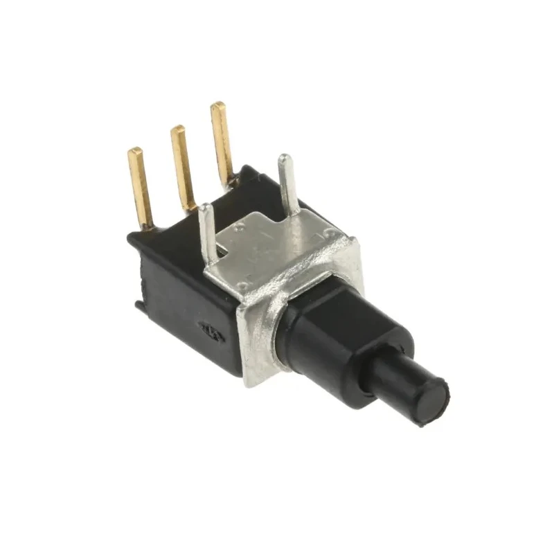 APEM TP Series Momentary Push Button Switch, Black Actuator, PCB Mount, SPST, 400mA, 20V TP32W0080