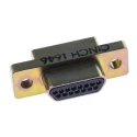 RS PRO 15 Way Straight Panel Mount D-Sub Connector Male, 3A Current, D Shell Size, Gold Plated Copper Alloy Contacts 244-3752