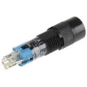 Idec Illuminated Miniature Push Button Switch, Latching, Panel Mount, 8 mm Cutout, SPDT, IP40, 125 V AC AL8M-A100
