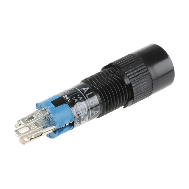 Idec Illuminated Miniature Push Button Switch, Latching, Panel Mount, 8 mm Cutout, SPDT, IP40, 125 V AC AL8M-A100