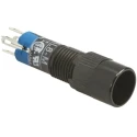 Idec Illuminated Miniature Push Button Switch, Momentary, Panel Mount, 8 mm Cutout, SPDT, IP40, 24 V dc 125 V ac AL8M-M100