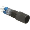 Idec Illuminated Miniature Push Button Switch, Momentary, Panel Mount, 8 mm Cutout, SPDT, IP40, 24 V dc 125 V ac AL8M-M100