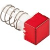 Idec Red Square Push Button Lens for Use with A8 Series AL8Q-LK1-R