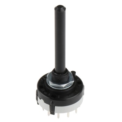 Lorlin 12 Position SPST Rotary Switch 150mA 250V AC 24V DC Polyamide Housing CK1049