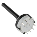 Lorlin 12 Position SPST Rotary Switch 150mA 250V AC 24V DC Polyamide Housing CK1049