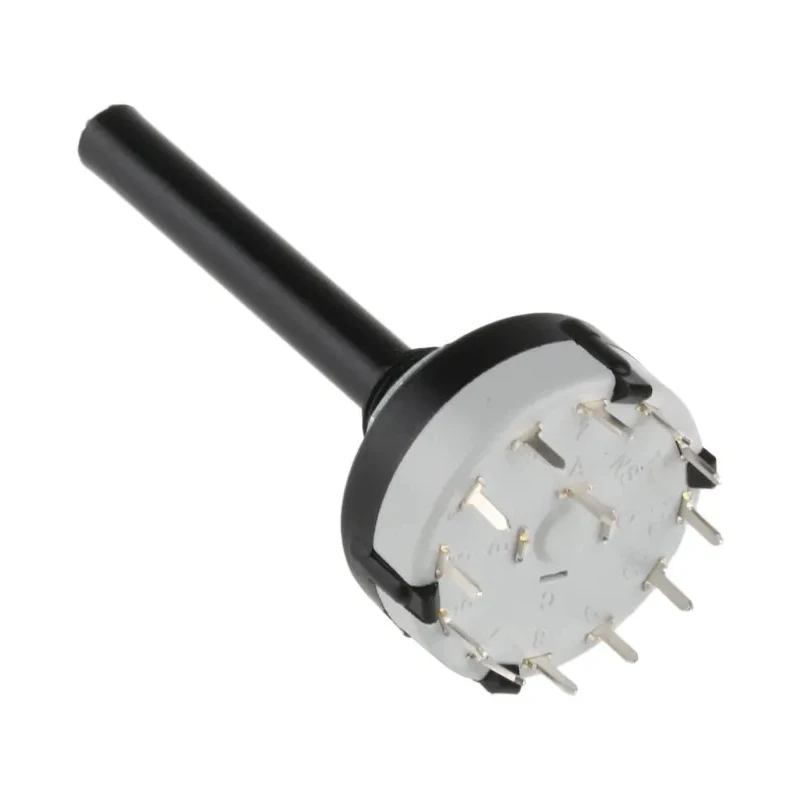 Lorlin 12 Position SPST Rotary Switch 150mA 250V AC 24V DC Polyamide Housing CK1049