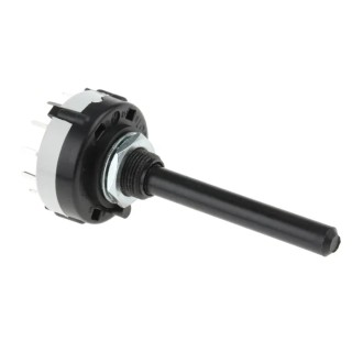 Lorlin 4 Position 3PST Rotary Switch 150mA, Polyamide Housing, PCB Mount, Solder Terminals CK1051